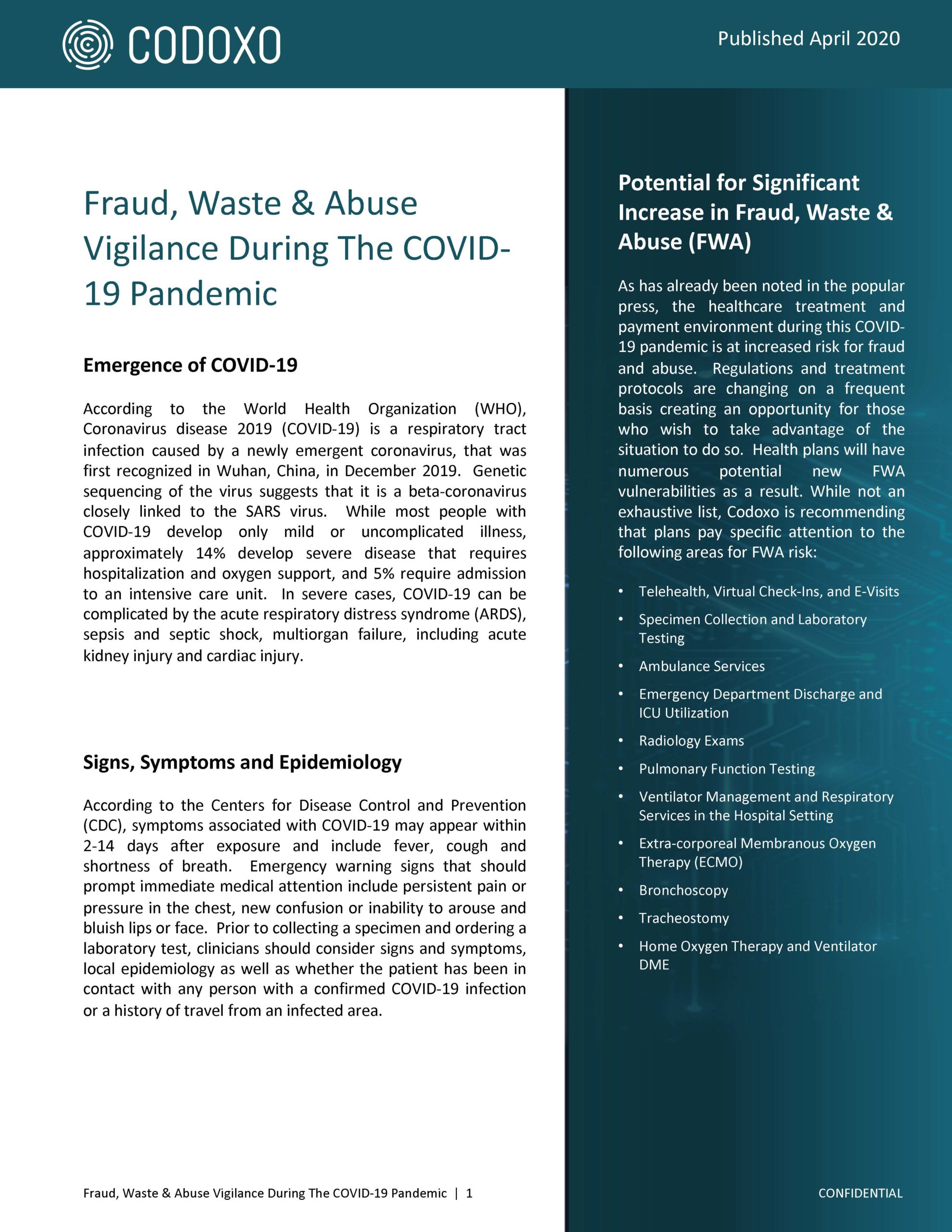 Covid-19 Whitepaper