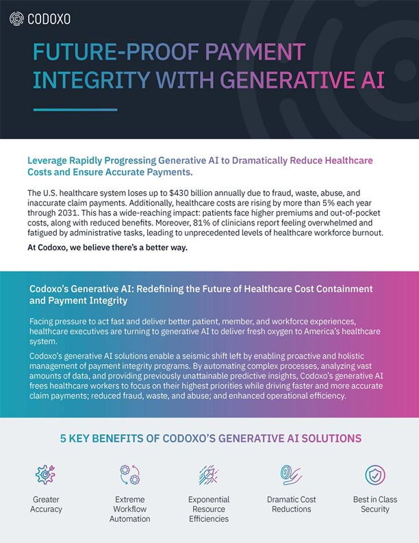 Future-Proof Payment Integrity with Generative AI Datasheet