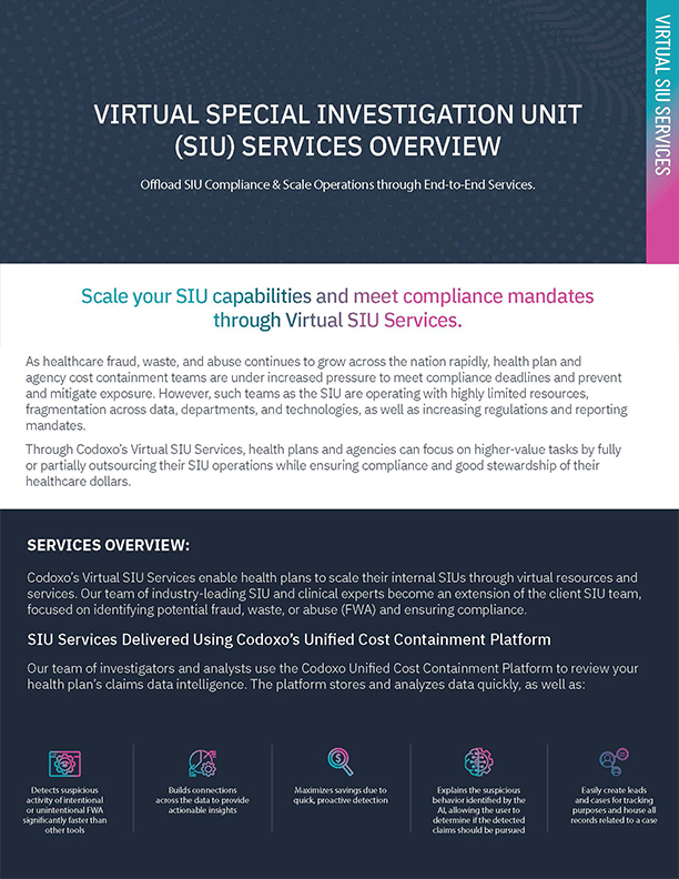 Virtual Special Investigation Unit Datasheet