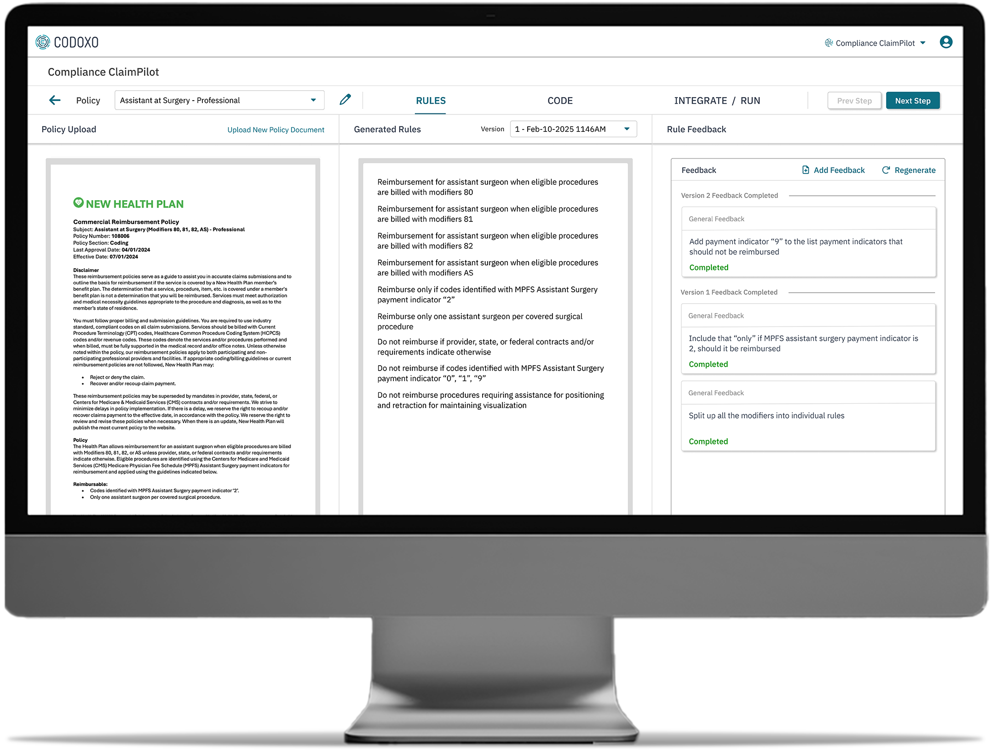 compliance-claimpilot-final-screen Compliance ClaimPilot screenshot